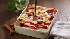 Sladká lasagne se švestkami: originální dezert, který všechny překvapí. Jednoduchý recept