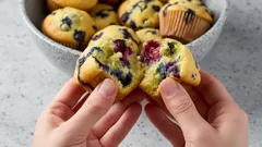 Rychlé muffiny se švestkami: zdravé a chutné pečení do 30 minut